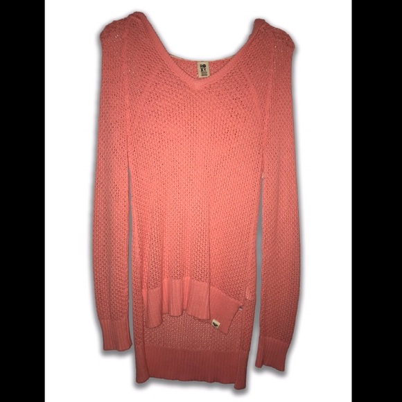 High-low coral sweater - Picture 1 of 2